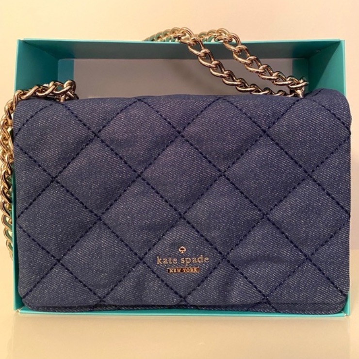 Kate Spade Emerson Place Quilted Denim Vivenna Bag